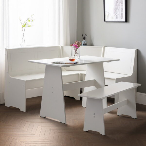Newport Corner Dining Set - Surf White
