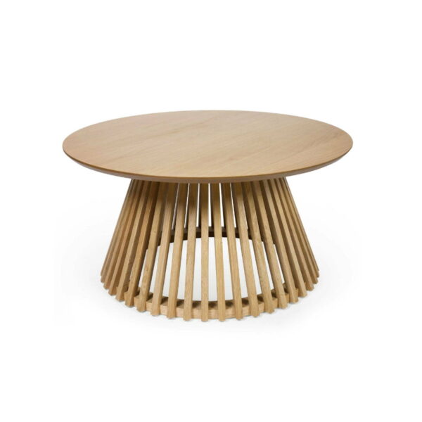 Ollie Round Coffee Table - Cocoa Oak