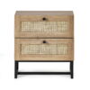 Padstow 2 Drawer Bedside - Oak
