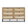 PAD003-3_1200x1200-2.jpg Padstow 6 Drawer Chest - Rattan/Oak
