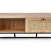 Padstow Coffee Table - Rattan/Oak
