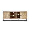 Padstow TV Unit - Rattan/Black