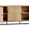 Padstow Sideboard - Rattan/Black