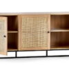 Padstow Sideboard - Rattan/Black