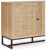 Padstow Sideboard - Rattan/Black