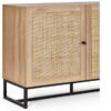 Padstow Sideboard - Rattan/Oak