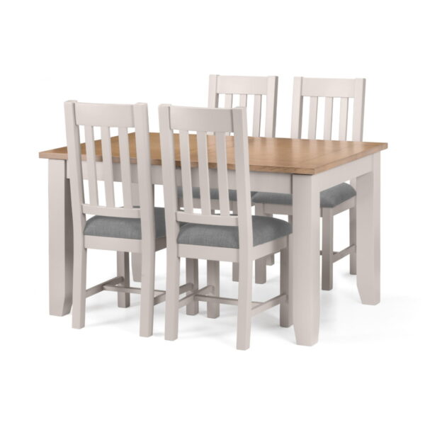 Richmond Extending Dining Table - Elephant Grey/Pale Oak