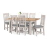 Richmond Extending Dining Table - Elephant Grey/Pale Oak