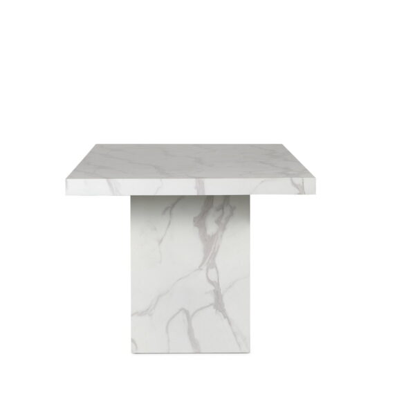 Rome Dining Table - White Marble Effect