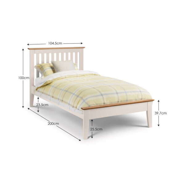 Salerno Shaker Bed - Ivory