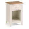 SAL301_600x375-3.jpg Salerno Shaker Ivory/ Oak 1 Drawer Bedside