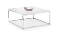 Scala Coffee Table - White Marble/Chrome