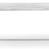 Scala Dining Table - White Marble/Chrome