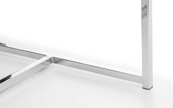 Scala Dining Table - White Marble/Chrome