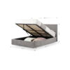 Shoreditch Lift-Up Storage Bed - 150cm
