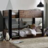 Solomon Bunk Bed -  Rustic And Black