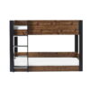 Solomon Bunk Bed -  Rustic And Black