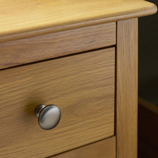 Somerset 1 Drawer Bedside - White/Oak
