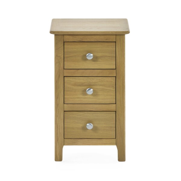 Somerset 3 Drawer Bedside - Truffle/Oak