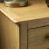 Somerset 3 Drawer Bedside - Truffle/Oak