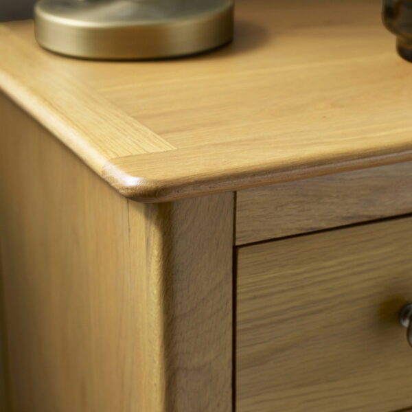 Somerset 3 Drawer Bedside - Truffle/Oak