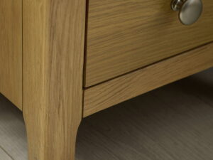 Somerset 3 Drawer Bedside - White/Oak