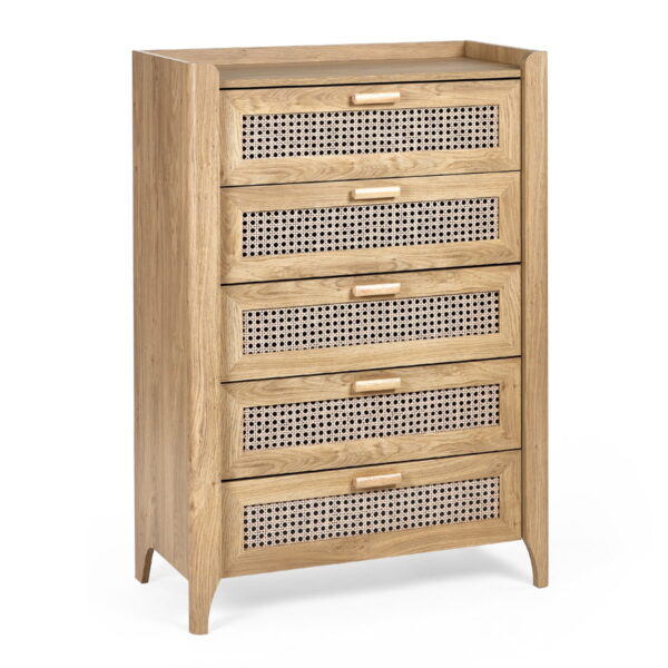 Sydney 5 Drawer Chest - Black Ash