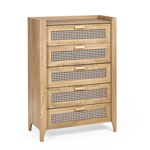 Sydney 5 Drawer Chest - Black Ash