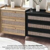 Sydney 3 Drawer Chest - Black Ash