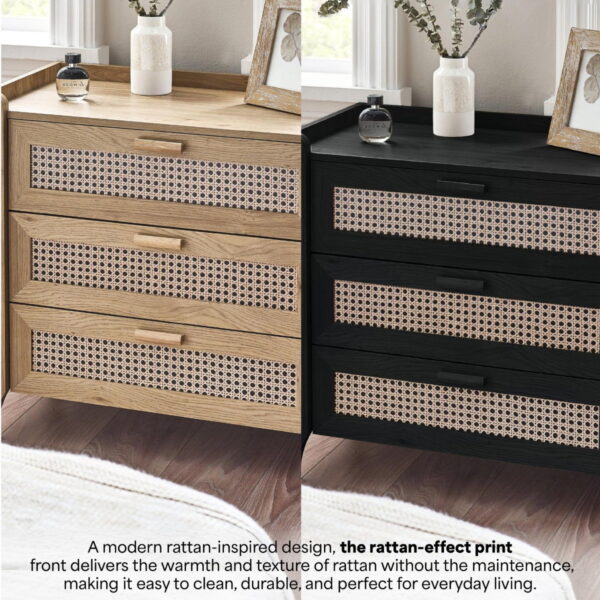 Sydney 3 Drawer Chest - Black Ash