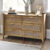 Sydney 6 Drawer Wide Chest - Oak