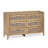 Sydney 6 Drawer Wide Chest - Black Ash