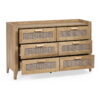 Sydney 6 Drawer Wide Chest - Black Ash