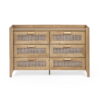 Sydney 6 Drawer Wide Chest - Black Ash