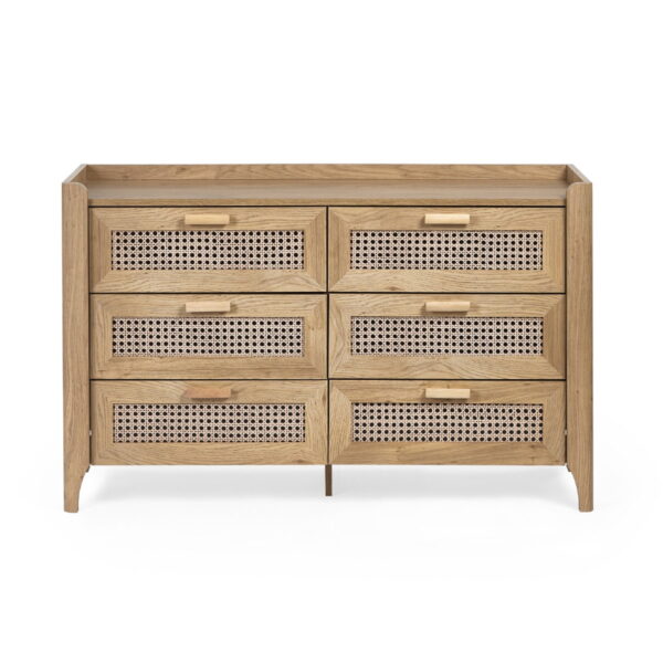 Sydney 6 Drawer Wide Chest - Black Ash