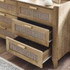 Sydney 6 Drawer Wide Chest - Black Ash