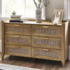 Sydney 6 Drawer Wide Chest - Black Ash
