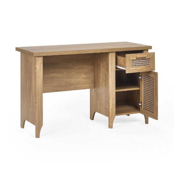 Sydney Desk - Rattan Effect