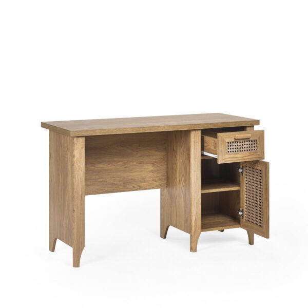 Sydney Desk - Rattan Effect