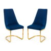 Set Of 2 Vittoria Cantilever Dining Chairs - Grey