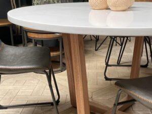 Aspect Round Dining Table in White