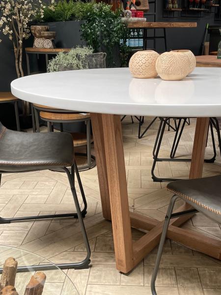 Aspect Round Dining Table in White