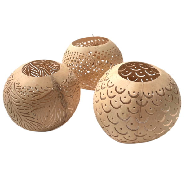 page_3063.png Coconut Tealight Lantern (Pack of 6)