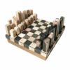 Petrified Wood Chess & Draughts Set