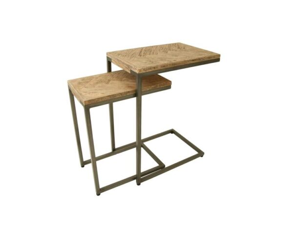 Chevron Tall Nest of 2 Supper Tables