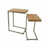 Chevron Tall Nest of 2 Supper Tables