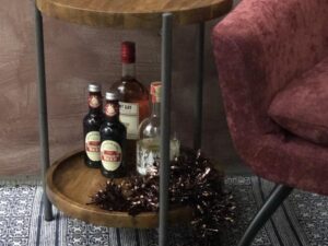 Delamere Bedside Table with Shelf