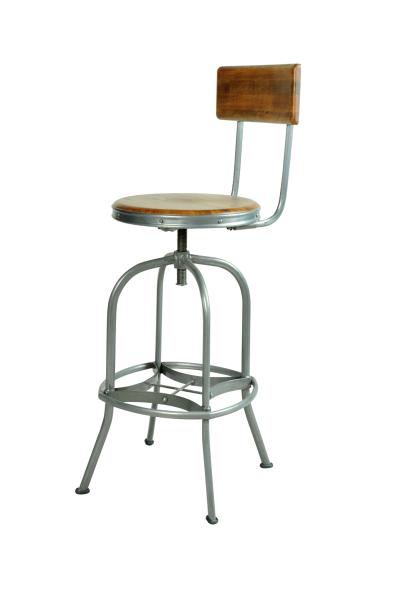 RE-Engineered Bar Stool with Back Rest