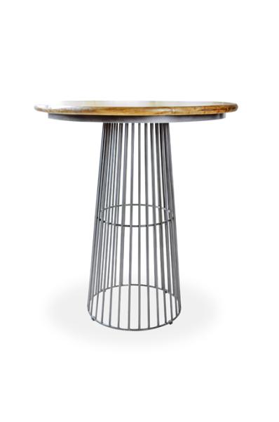 Birdcage Bar Table w mango Top