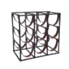 9 bottle leather sling square Wine Rack